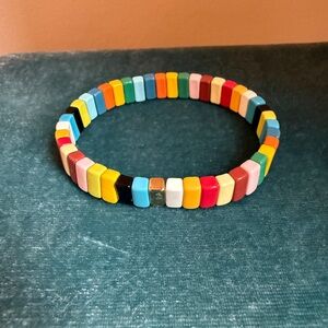 Roxanne Assoulin Rainbow Brite Enamel Tile Bracelet
